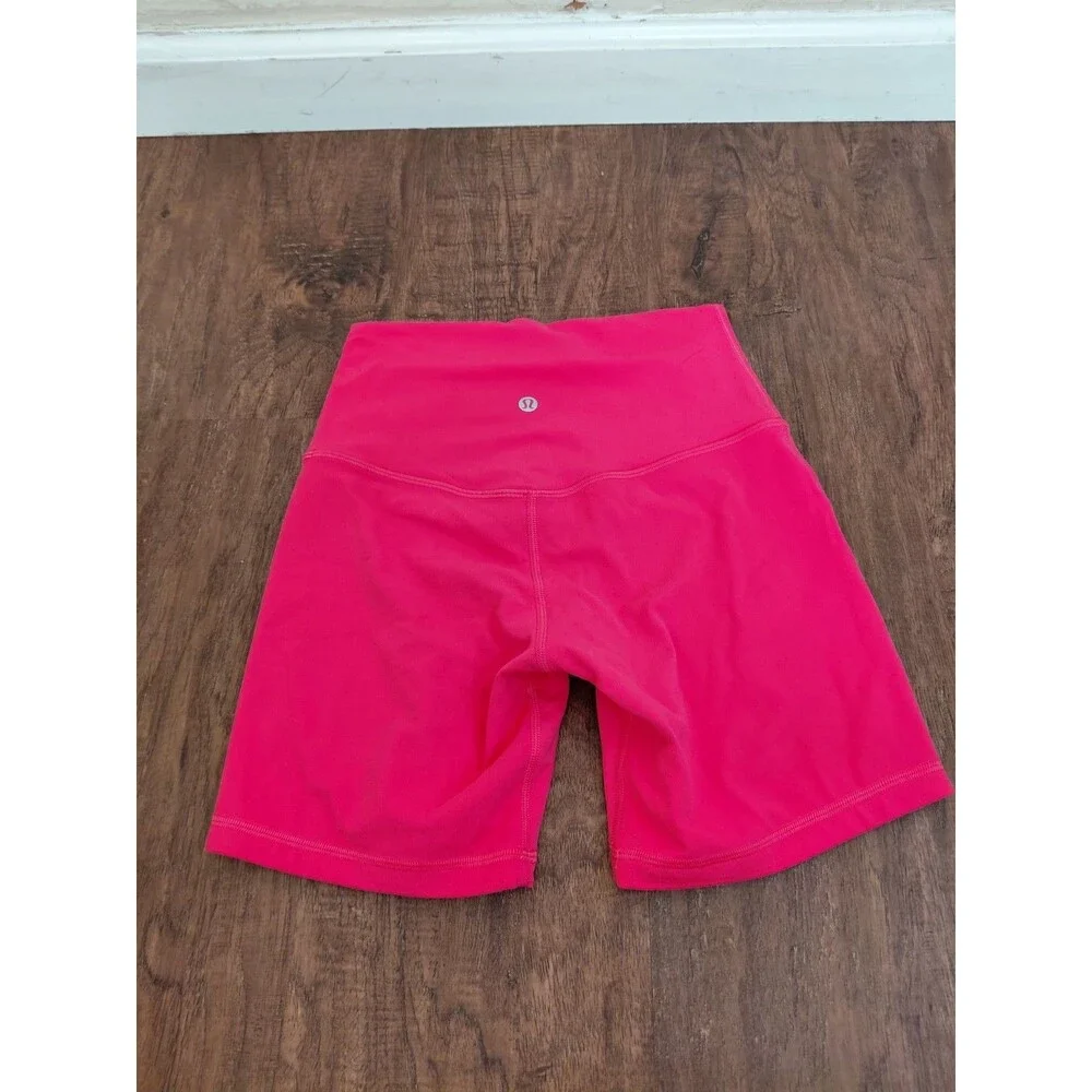 Lululemon Align High Rise Short Double Lined Nulu Size 4 Lipgloss LIPG